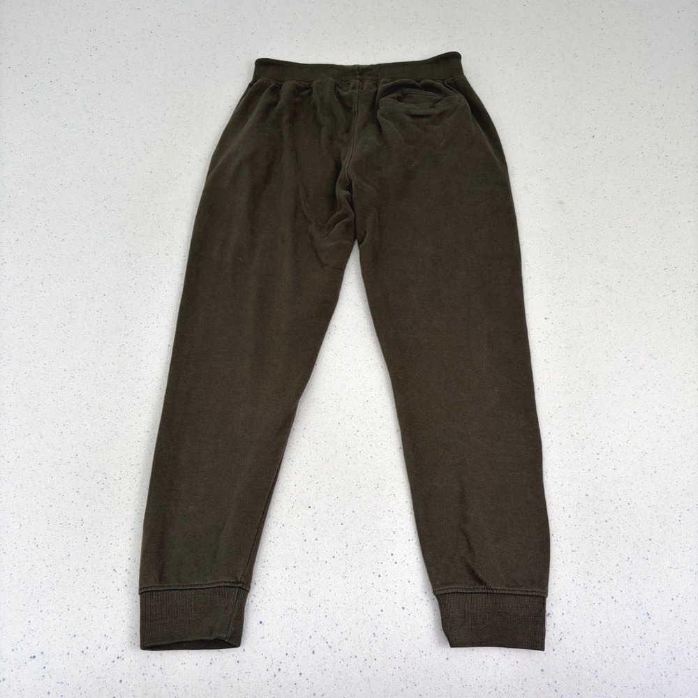 Soul‎ Star Joggers Olive Green Sweatpants Drawstring Tapered Athleisure Lounge L - Picture 5 of 6